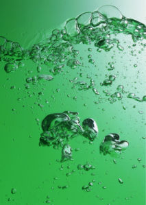 Фотообои фон зеленый вода пузыри (background-0000123)
