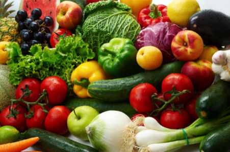 Фотообои для кухни овощи и фрукты (food-0000039)