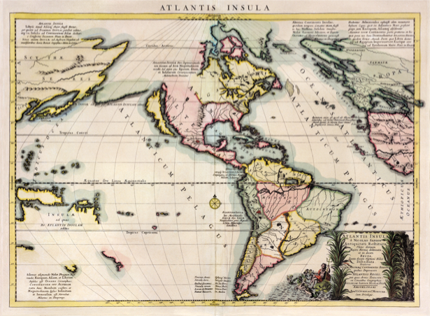 атлас, география, карты, старая карта (map-0000099)