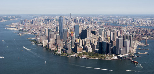 Фотообои Вид на Нью-Йорк с ветролета (panorama-75)