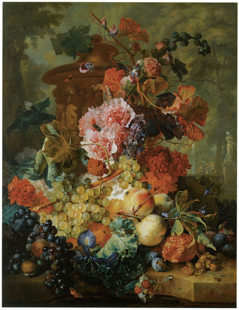 натюрморт с цветами и фруктами ян ван хейсум (pf-66)