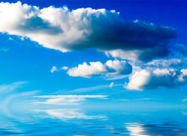 Фотообои отражение неба в воде (sky-0000093)
