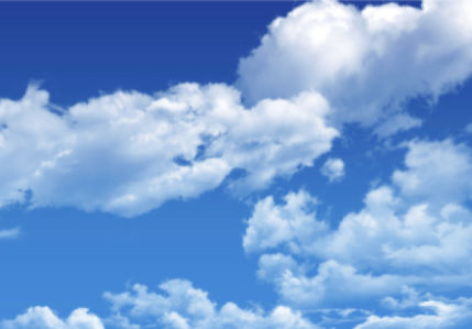 Фотообои голубое небо с облаками 4 (sky-0000108)
