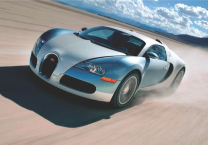 Фотообои концепт-кар Bugatti Veyron в пустыне (transport-0000181)