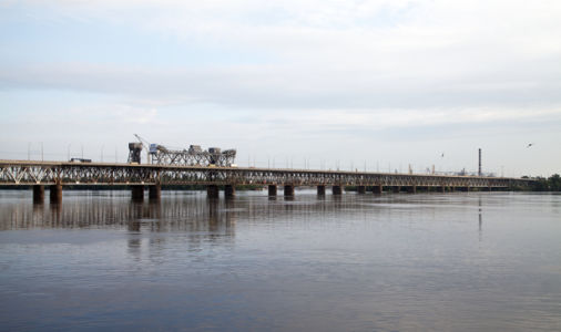 Фотообои Днепропетровск ЖД мост (city-0000849)