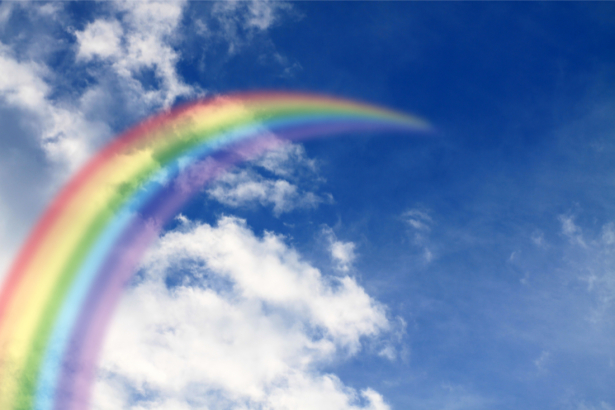 Фотообои радуга в небе (sky-0000153)
