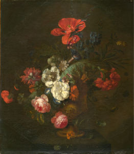 Фотообои Цветы в вазе камень Ян ван Хейсюм (still-life-0075)