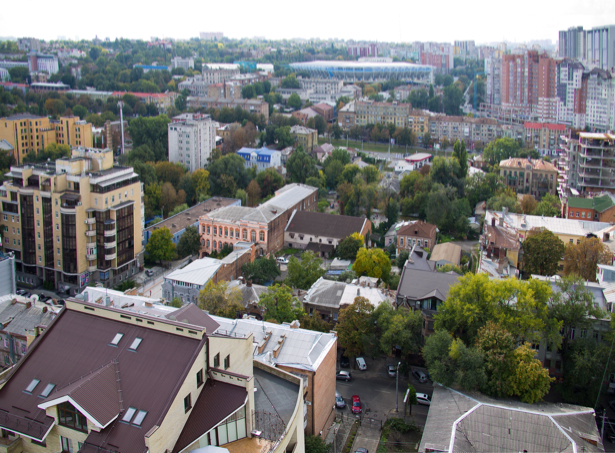Фотообои Днепропетровск крыши (city-0000952)