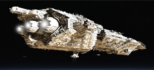 Фотообои корабль космический (space-0000068)