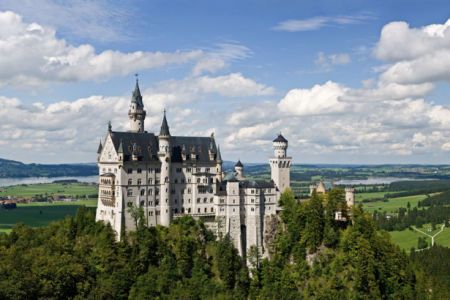 Замок Фотообои Нойшванштайн Бавария (city-0000747)