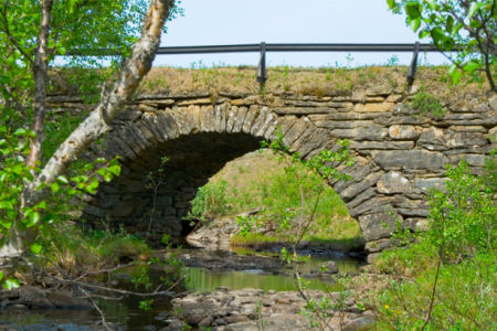 Фотообои с природой мост через реку (nature-00093)