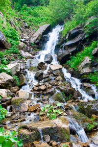 Фотообои с природой камни горный водопад (nature-00357)