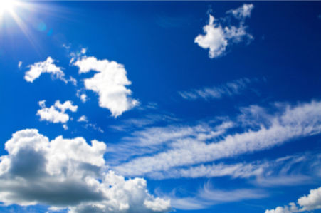 Фотообои обои облака синее небо (sky-0000056)