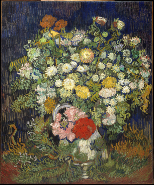 Обои Живопись цветы -  Натюрморт с цветами (art-0000284)