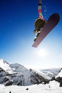 Фотообои сноубордист прыжок (sport-0000083)