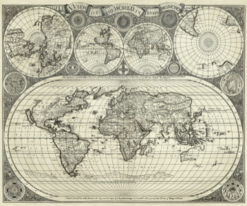 атлас, география, карты, старая карта (map-0000133)