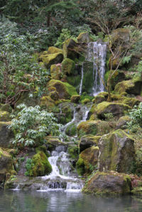 Фотообои вертикальные горный водопад (nature-00417)
