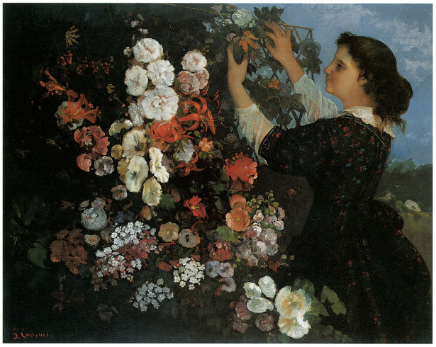 цветы, женщина (pf-35)