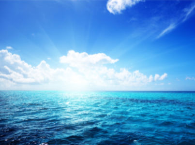 Фотообои морская синь и облака (sea-0000123)
