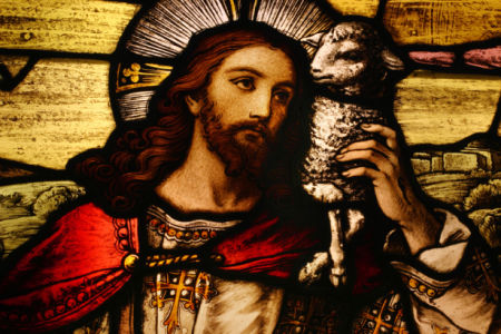Икона Иисуса Христа с ягненком в руках (icon-00098)