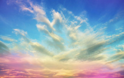 Фото обои розовое небо (sky-0000006)