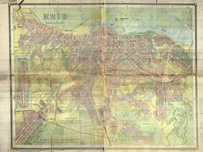 Историческая карта Киева 1947 г. (ukraine-0239)