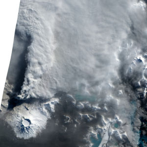 Фотообои 3д лед снег облака (terra-00054)