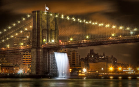 Фотообои Бруклинский мост и Манхэттен (city-0000442)