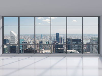 Фотошпалери вид на Манхеттен з вікна (win-3)