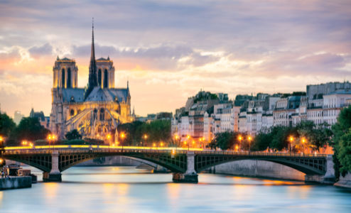 Фотообои париж река сена (city-0001046)