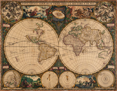 атлас, география, карты, старая карта (map-0000117)