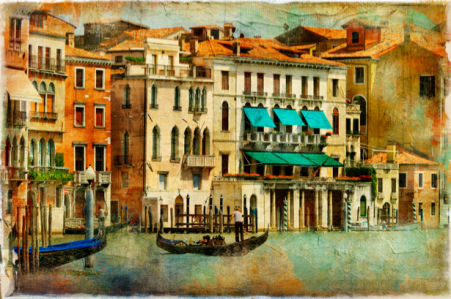 канал в Венеции Фотообои Италия (retro-vintage-0000118)