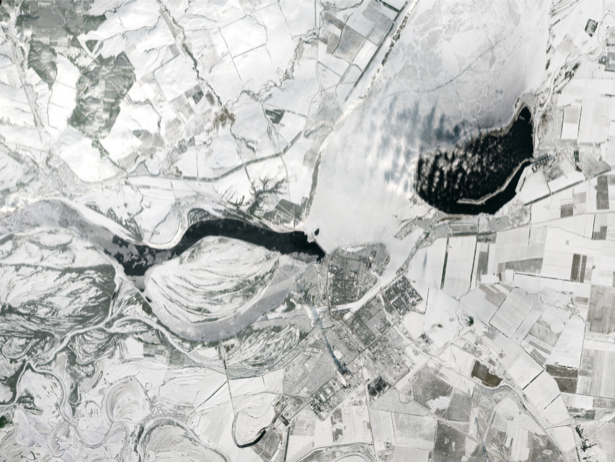 Фотообои на стену снежная мозаика (terra-00229)