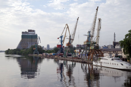 Фотообои Днепропетровск порт Украина (city-0000848)