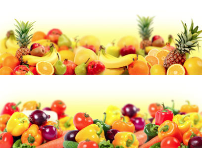 Фотообои для кухни овощи и фрукты 2 (food-0000026)