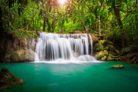 Фотообои водопад лес фото (nature-0000731)