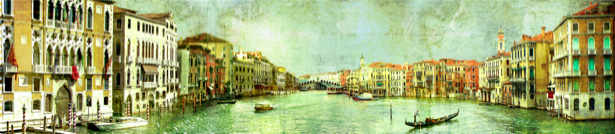 Фотообои в зал канал в Венеции (city-0000650)