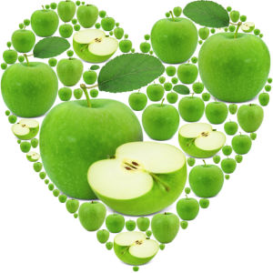 Фотообои для кухни зеленое яблоко (food-0000234)