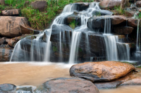 Фотообои природа красивый горный водопад (nature-00390)