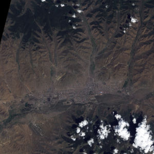 Фотообои фото NASA горы (terra-00109)