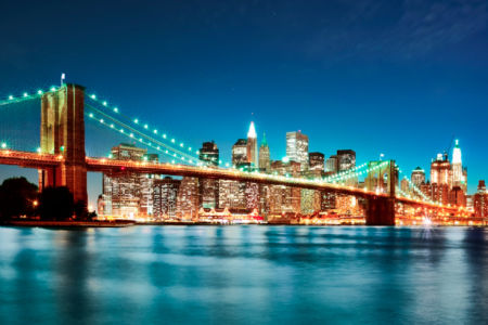 Фотообои Бруклинский мост, Нью-Йорк, США (city-0000241)