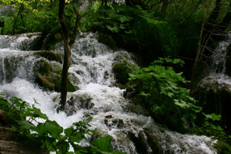 Горный водопад фотообои с природой (nature-00043)