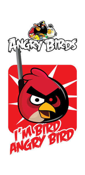 Фотошторы angry birds красные (children-curtain-00028)