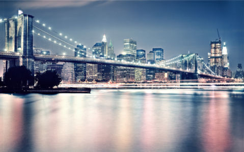Фотообои Бруклинский мост и Манхэттен (city-0000443)