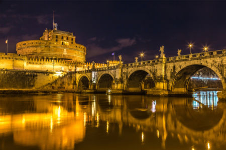 Фотообои Рим мост Сант Анджело (city-0001275)