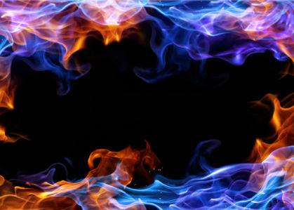 Фотообои пламя в темноте (fantasy-0000036)