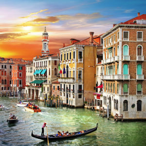 Фотообои канал в Венеции (city-0000655)
