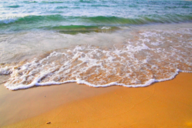Фотообои море берег оранжевый песок (sea-0000143)