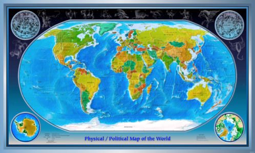 география, карты, карта мира (map-0000018)