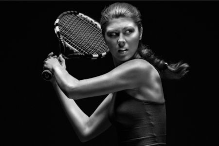 Фотообои теннис теннисистка модель (sport-0000013)
